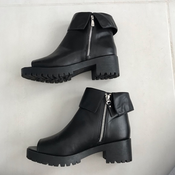 Prima Donna Collection Open Toe Zip Booties - Picture 5 of 8